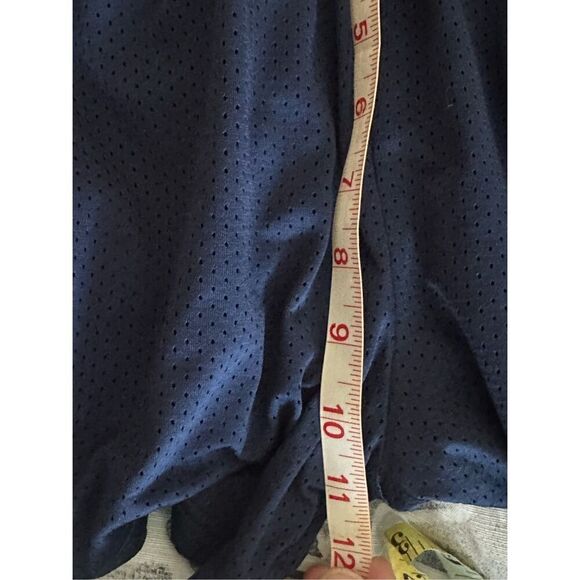 Athletic Works Navy Elastic Waist Perforated Mesh Athletic Shorts Ladies Small - Picture 9 of 11